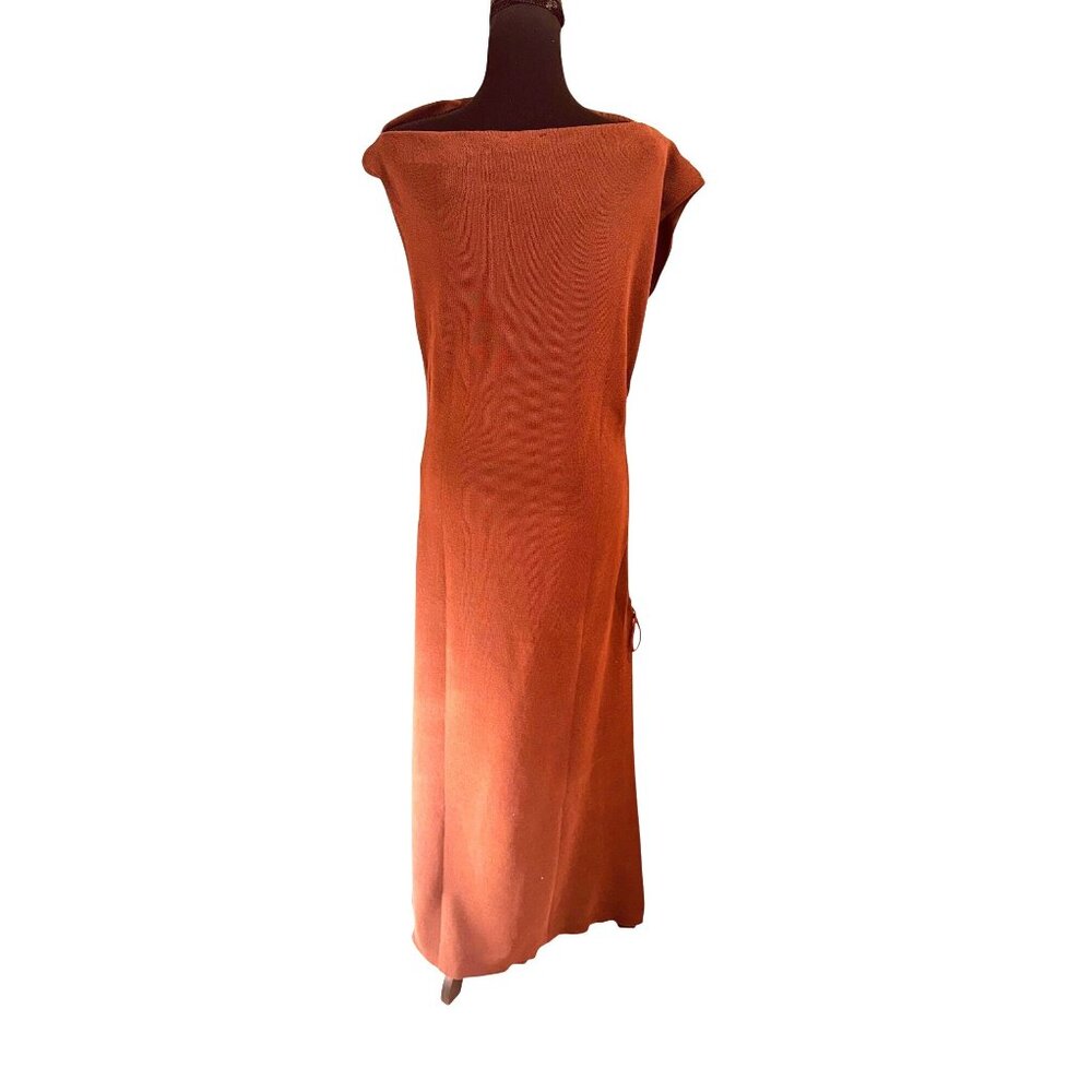NWT Lioness Original Sin Brown XXL Bodycon Maxi Dress Draped Neckline Party Sexy - Picture 6 of 12